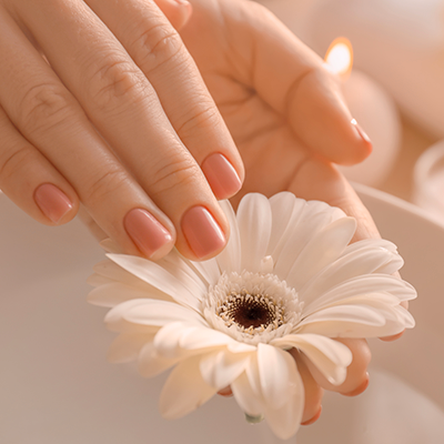 Hands with beautiful fingernails